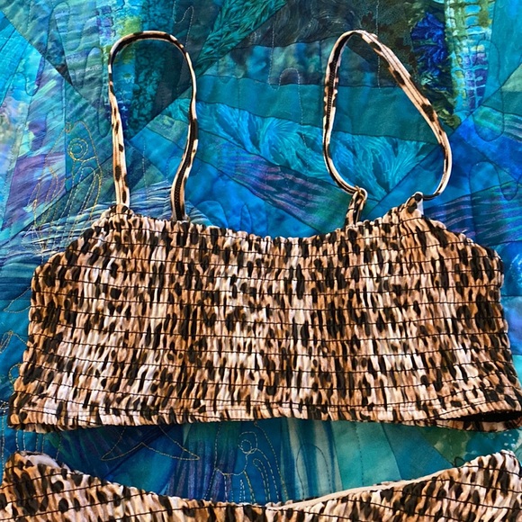 NWOT Mosmann Australia Leopard Print Swim Bikini Top and Bottom Size Small - Picture 3 of 8